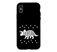 Custodia per iPhone X/XS Dinosauri Teachersaurus Impressionante Insegnante