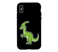 Custodia per iPhone X/XS Dinosauro con divertente testa su due gambe