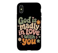 Custodia per iPhone X/XS Dio è follemente innamorato di te Fede cristiana Inspirational