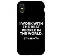 Custodia per iPhone X/XS Dipendente Apprezzamento Leader Boss CEO Vintage Distressed