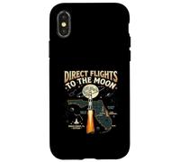 Custodia per iPhone X/XS Direct Flights to the Moon Florida Space Coast Retro