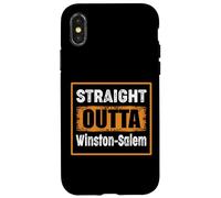Custodia per iPhone X/XS Direttamente fuori Winston-Salem North Carolina USA Retro Humor