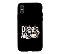 Custodia per iPhone X/XS Disagio Ne Abbiamo - Frase iconica per Chi vive nel Caos