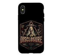 Custodia per iPhone X/XS Disclosure 2026 UFO Alien Truth Seeker UAP Design retrò