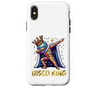 Custodia per iPhone X/XS Disco King Costume 70s 80s Dance Parties Disco Man Dabbing