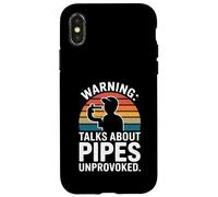 Custodia per iPhone X/XS Discorsi di avvertimento sull"umorismo idraulico non provocato dei tubi