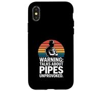 Custodia per iPhone X/XS Discorsi di avvertimento sull"umorismo idraulico non provocato dei tubi