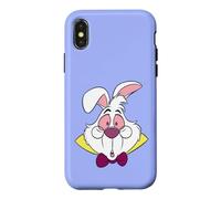 Custodia per iPhone X/XS Disney Alice in Wonderland White Rabbit Big Face Costume