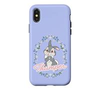 Custodia per iPhone X/XS Disney Bambi Thumper Floral Coquette Style Matching