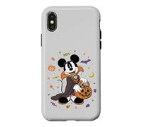 Custodia per iPhone X/XS Disney Mickey Mouse Halloween Vampire Trick-or-Treat Icons