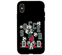 Custodia per iPhone X/XS Disney Soccer Dad Sports Goofy Father's Day Gift