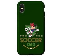 Custodia per iPhone X/XS Disney Soccer Dad Sports Minnie Mouse Father's Day Gift