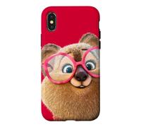 Custodia per iPhone X/XS Disney Zootopia 2 Dr. Fuzzby Quokka Big Face Red