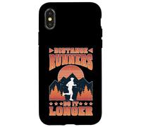Custodia per iPhone X/XS Distance Runners Do It Longer Allenamento della maratona -