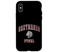 Custodia per iPhone X/XS Distressed Greymanes Crimson Desert Pywel Funny Design