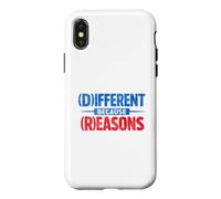 Custodia per iPhone X/XS Diverso Perché Ragioni Divertente Satira Politica