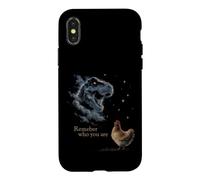 Custodia per iPhone X/XS Divertente antenato di pollo T-Rex Ricorda chi sei