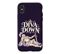 Custodia per iPhone X/XS Divertente cavaliere medievale diva giù umorismo rinascimentale