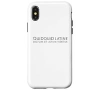 Custodia per iPhone X/XS Divertente classico latino proverbio - Antica citazione di Roma