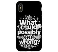 Custodia per iPhone X/XS Divertente cosa potrebbe andare storto Legge di Murphy