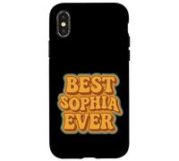 Custodia per iPhone X/XS Divertente Design Retro per la Migliore Sophia