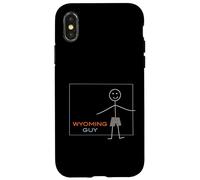 Custodia per iPhone X/XS Divertente design Wyoming, WY Boys Wyoming