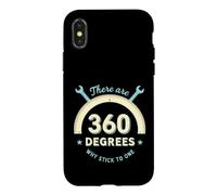 Custodia per iPhone X/XS Divertente dicendo che ci sono 360 gradi perché attaccarne uno