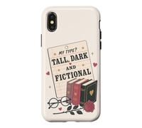 Custodia per iPhone X/XS Divertente lettore di romanzi romantici per amanti dei libri