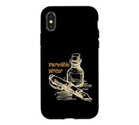 Custodia per iPhone X/XS Divertente penna stilografica Inkredible Writer Calligrafia
