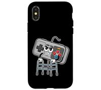 Custodia per iPhone X/XS Divertente Retro Gamer Controller Angry Retro Gaming Design