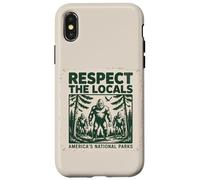 Custodia per iPhone X/XS Divertente rispetto La gente del posto Cryptids Folklure Sasquatch