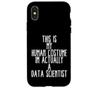 Custodia per iPhone X/XS Divertente scienziato dei dati apprendimento automatico Ai Big Data Science