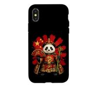Custodia per iPhone X/XS Divertente souvenir da viaggio con panda cinese imperatore cinese