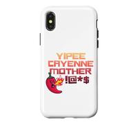 Custodia per iPhone X/XS Divertente Yipee Cayenne Madre Sarcastico Peperoncino Kiyay Edgy
