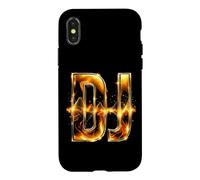 Custodia per iPhone X/XS DJ Diskjockey Club Disco Rave Psytrance Techno Goa House DnB