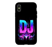 Custodia per iPhone X/XS DJ Diskjockey Club Disco Rave Psytrance Techno Goa House DnB