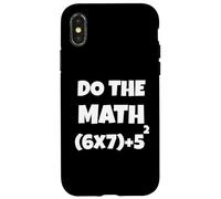 Custodia per iPhone X/XS Do The Math 67 Meme Funny Six Seven Teacher Men Women Kids