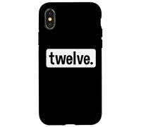 Custodia per iPhone X/XS Dodicesimo compleanno 12 Anno Vecchio Ragazzo 12th Birthday Girl