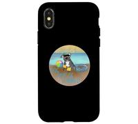 Custodia per iPhone X/XS Dog Days of Summer divertente spiaggia