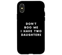Custodia per iPhone X/XS Don't Boo Me Ho 2 figlie Funny Father Halloween