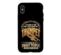 Custodia per iPhone X/XS Don't Make Me Empty My Spit Valve On You Funny Trumpet