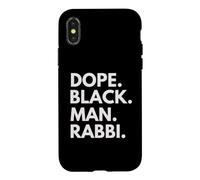 Custodia per iPhone X/XS Dope Black Man Rabbi Orgoglio afroamericano