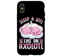 Custodia per iPhone X/XS Dormi un sacco come un axolotl