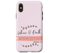 Custodia per iPhone X/XS Dove O morte è la tua vittoria? Corinzi 15:55 Pasqua