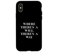 Custodia per iPhone X/XS Dov'è una volontà c'è un modo