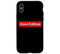 Custodia per iPhone X/XS Down To Blaze Funny Medical or Recreational Smoker