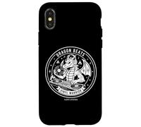 Custodia per iPhone X/XS Dragon Beats Vinyl Warrior DJ Produttore musicale Gym Graphic