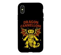 Custodia per iPhone X/XS Dragon Cannelloni - Divertente meme gergale italiano Brainrot Pasta