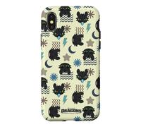 Custodia per iPhone X/XS DreamWorks Dragons Toothless Lightning All Over Print