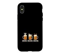 Custodia per iPhone X/XS Drink Drink Drunk Beer Gavian Beach Humor